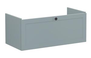VitrA Root Classic 100cm 1 Drawer Slim Washbasin Unit - Matt Fjord Green